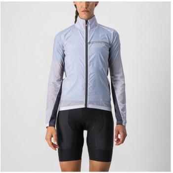 Chaqueta fina Castelli Squadra Stretch plateada mujer