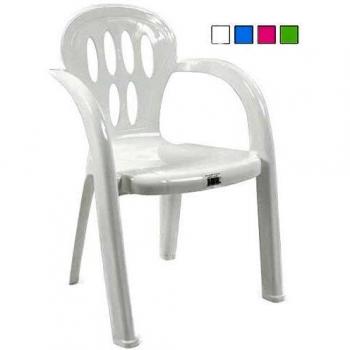 Silla Infantil de Plástico 35x31x50,5cm Aroa - Colores Surtidos