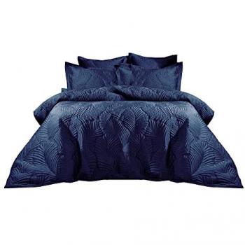 Paoletti Duvet Cover Set Navy Blue Double Duvet Cover