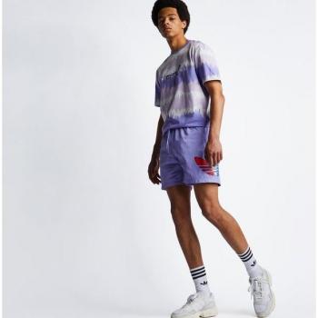 Adidas Originals Pantaloncini Viola Chiaro Trefoil Logo 3569