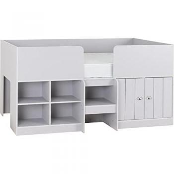 Dove Grey Wooden Low-Sleeper Bed Frame (Orlando Model)