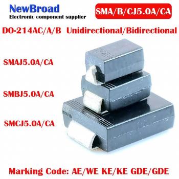 10PCS SMD TVS Diode Unidirectional SMBJ5.0A
