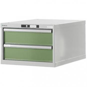 Caisson Établi Modulable Lista, 2 Tiroirs, Hauteur 383 mm