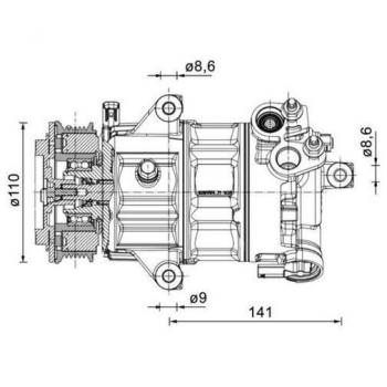 FORD Klimaanlage Kompressor MAHLE ACP 1491 000P