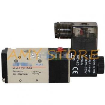 3-Way Electric Solenoid Valve 1/4 BSP