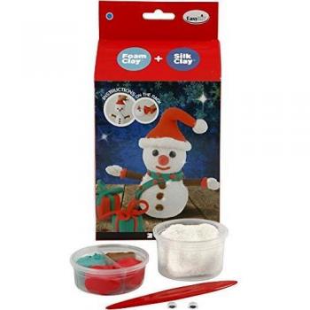 Kit de Création Bonhomme de Neige Silk Clay
