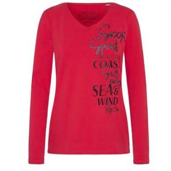 SOCCX V-Shirt mit Turn-Up-Ärmel