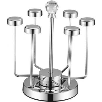 Rotating Stainless Steel Cup Storage Rack