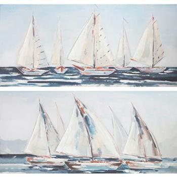Immagine Barca Vela Mediterranea Dkd Home Decor 150x2x70cm