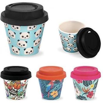 I-Drink Mini Cup in Bamboo for Coffee 90ml Set of 6 Pieces