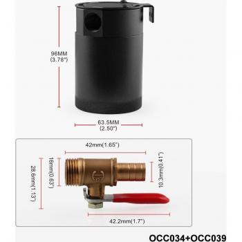 Recipiente de olla de gasolina negro 3 agujeros duradero