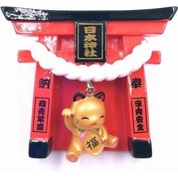 Japanische Shinto-Harzmagnetkunst für den Kühlschrank