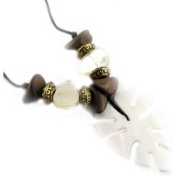 Tesori di Lily D8280 – Collare Artigianale “Primavera Indiana” Ivoire Beige