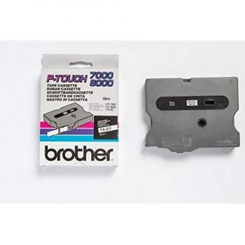 BROTHER TX-211 bílá/černá (6mm)