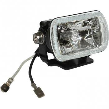 Phare halogène rectangle orientable 12V 55W H3 pour moto