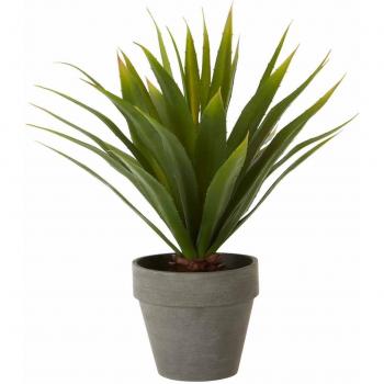 Faux Agave Plant in Cement Container – Interiors by PH