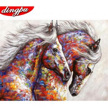 Mosaïque diamant 5D cheval à broder