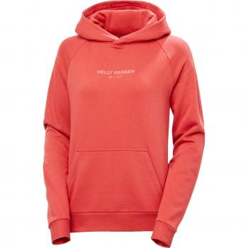 Sudadera con capucha Helly Hansen Core rojo rosáceo mujer - S