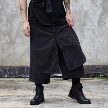 Pantalones sueltos de primavera/verano para hombre con diseño japonés