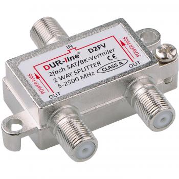 DUR-line BK-SAT- 2-fach Verteiler - Unicable tauglich