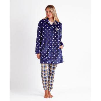 Disney para mujer. 67101-100-000216 Bata Manga Larga Calentita Happy Minnie marino (S), Homewear, Poliéster, Disney outlet 2024