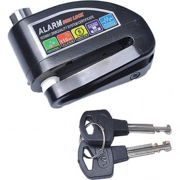 Motorcycle Disc Brake Lock with Alarm and 2 Keys