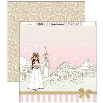 PAPEL PARA SCRAP DAYKA 30.5X30.5 CM COMUNIÓN
