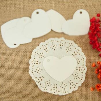 100pcs Kraft Paper Tags - White, Black, Brown