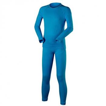 Conjunto de Primera Capa Unisex Falke Maximum Warm para Niños - Azul 146-152