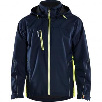 Chubasquero Hardshell Blaklader 4790 - Azul Marino/Amarillo Fluorescente XL