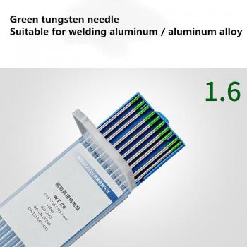 10Pcs Pure Tungsten Electrodes WP Green Tip for AC Tig Welding 1.0/1.6/2.0/2.4mm
