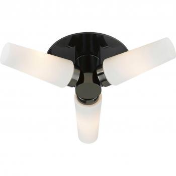 Brastad - 3 Licht Badezimmer Deckenleuchte Schwarz IP44, E14