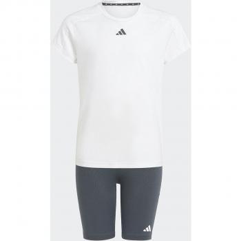 Tuta Adidas Train Essentials 3 Stripes 13-14 Anni Bianco / Nero