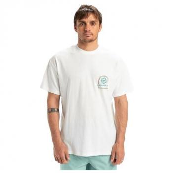 Quiksilver Zonbescherming Shirt Korte Mouw Wit - L