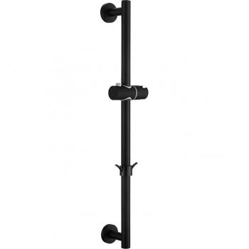 Adjustable Shower Slide Bar with Hose in Matte Black