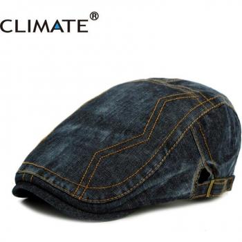 Sombrero Boina Ajustable para Hombre en Tela de Otoño