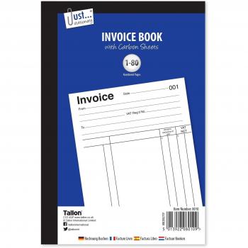 JUST STATIONERY - INVOICE BOOK - 80 SHEETS
