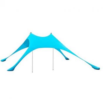 SoBuy Lycra Strandmuschel mit Alu-Stangen