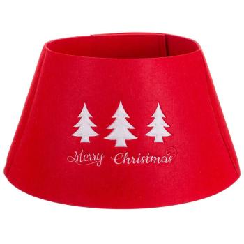 Tapis de sapin de Noël en feutre rouge 57x57x28cm