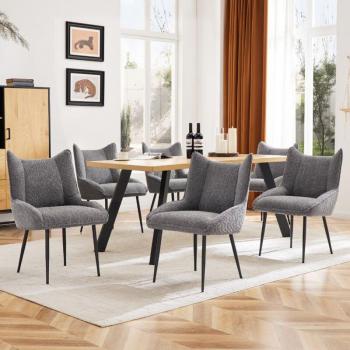 Sedie Pranzo Grigio Velluto Hauss Sploe