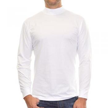 Langarm Basic Stehkragen Regular Fit Herren Longsleeve