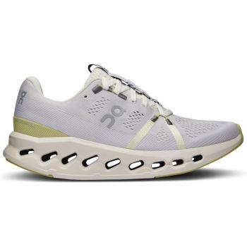 Zapatillas de running On Cloudsurfer blancas y amarillas