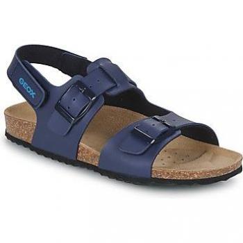 GEOX ® Sandales ouvertes garçon ghita bleues marine à scratch BLEU 28 MALE