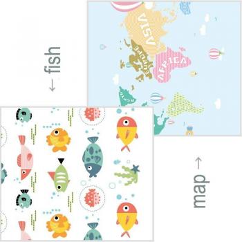 XPE Waterproof Baby Play Mat - Soft Double-Sided Cartoon Rug for Kids