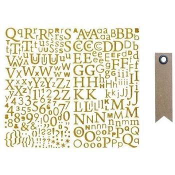 Paillette Gold Lettering Set