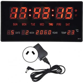 Stille digitale Wanduhr mit Zauberstab-Design
