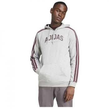Adidas Felpa Colore Collegiale Grigio Medio con Cappuccio XL