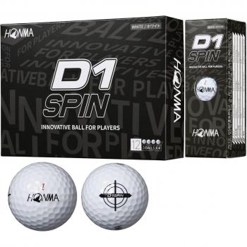 Bola de Golfe D1 SPIN 2023 – 12 Unidades de Rendimiento