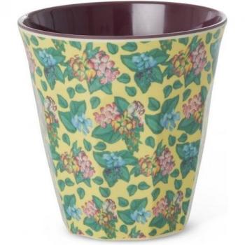 Emma’s Blüten‑Becher aus Rice‑Melamin – Mittel (Hellblau)