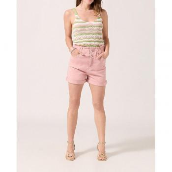 Naf Naf Pantalón Corto Rosa